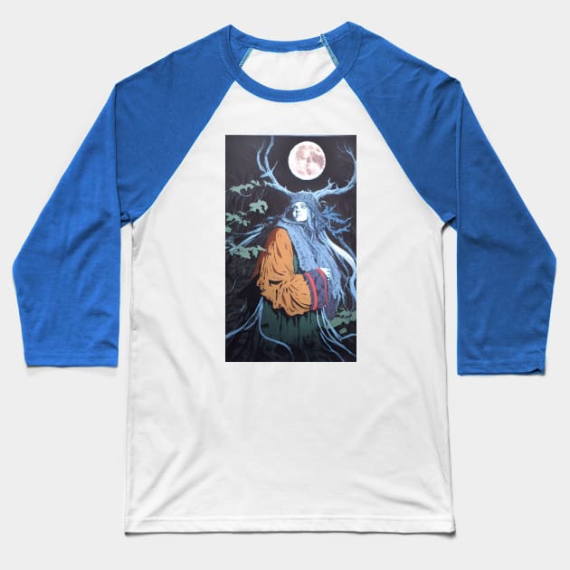 The Forest Witch Baseball T-Shirt by gromoslav